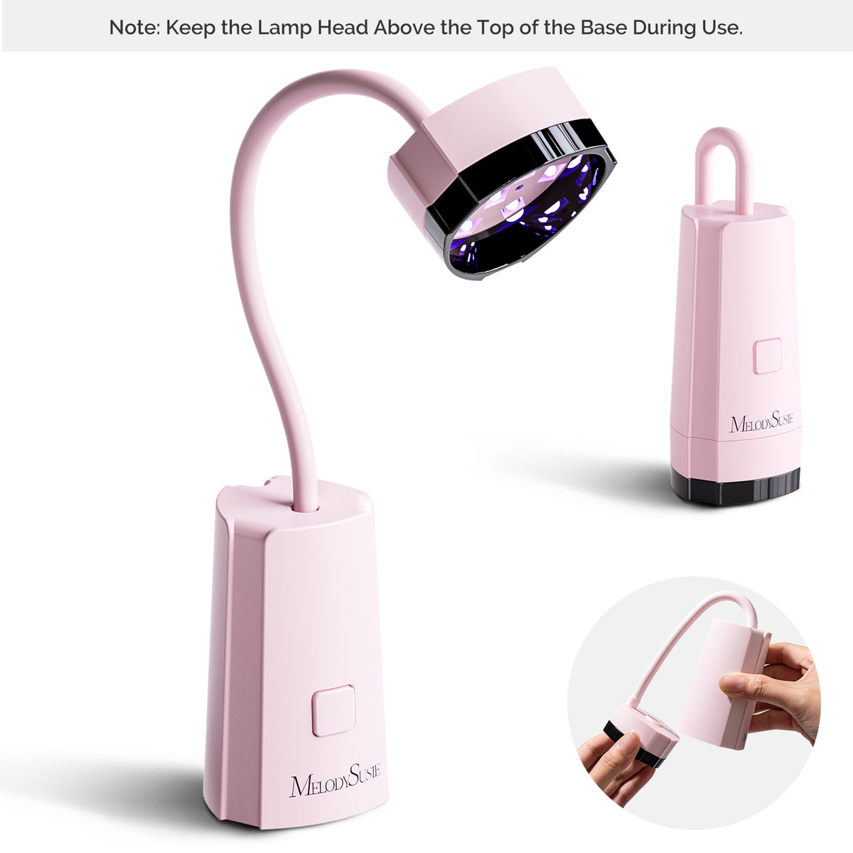 P-Art12A Foldable Cordless Motion-Sensor Gooseneck UV Nail Lamp