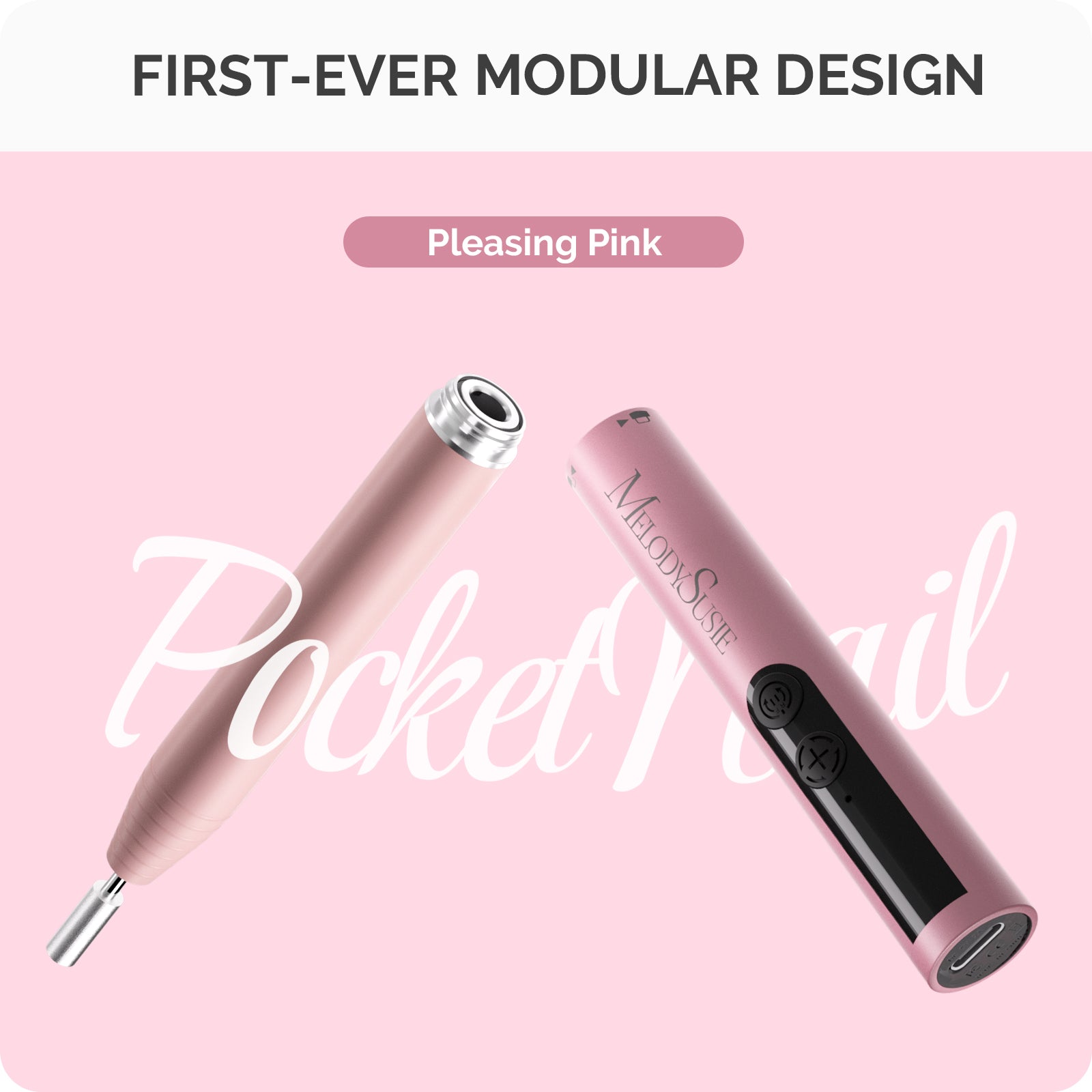 PocketNail PC100GR/PC100G Pen-Shaped Portable Nail Drill 20,000RPM