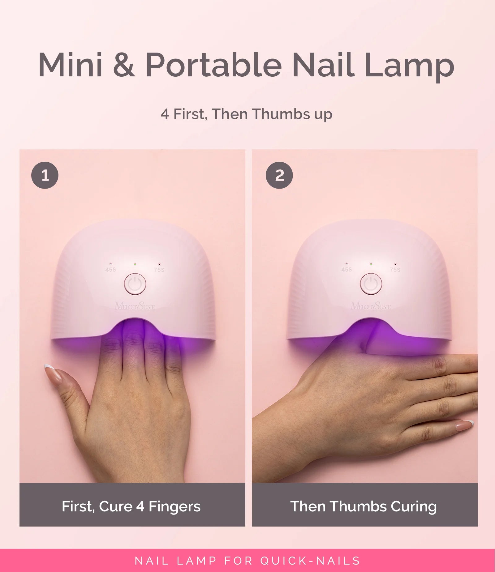 P-ART06G Rechargeable & Cordless LED/UV Nail Lamp