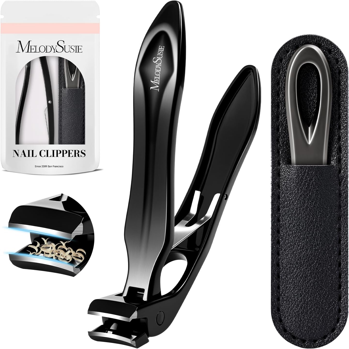 Angled Head Large Nail Clipper with Nail File