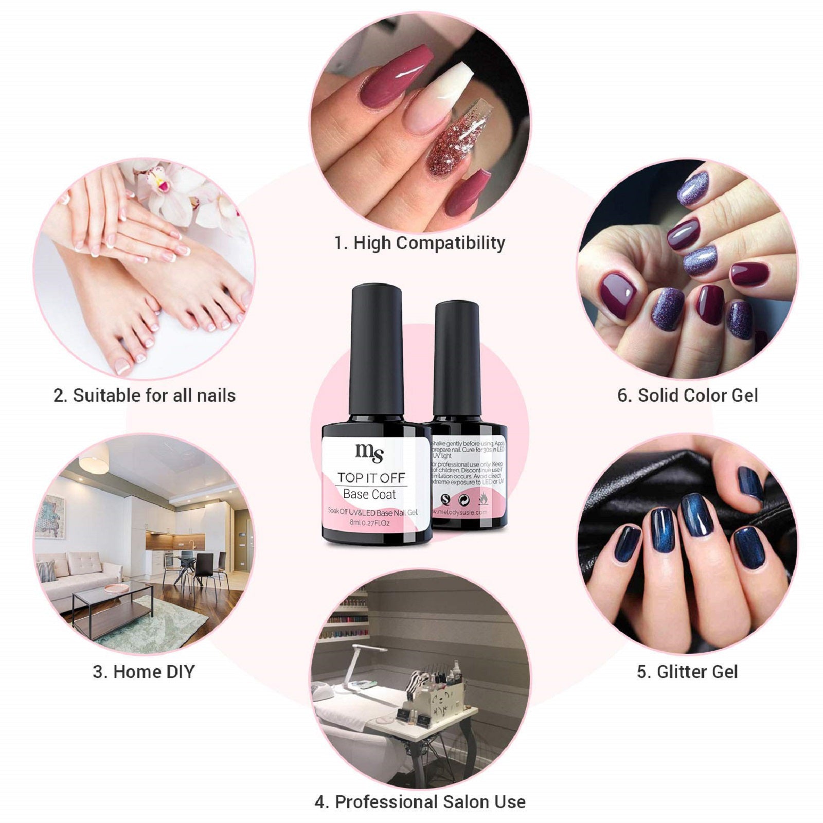 Matte Top Coat and Base Coat Set