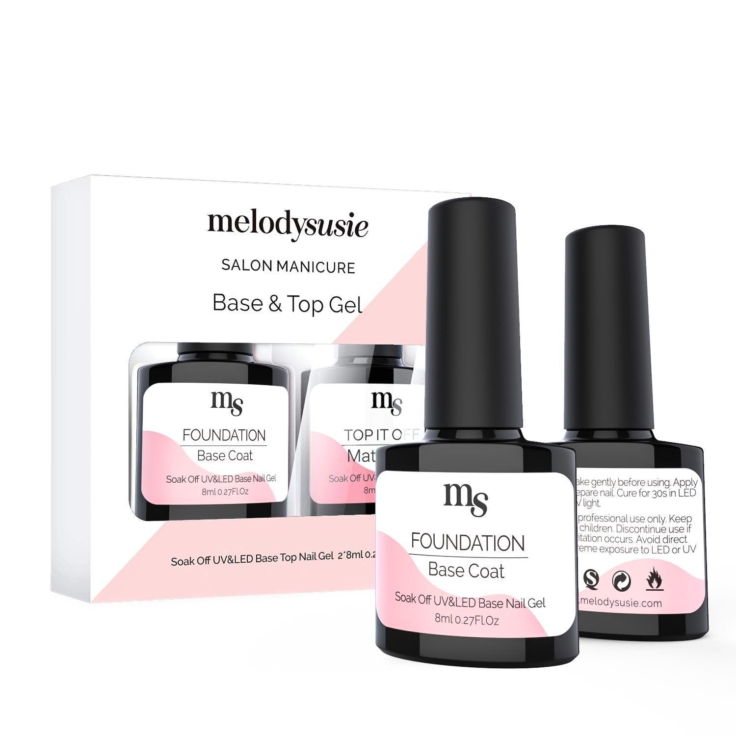 Gel base on sale and top coat