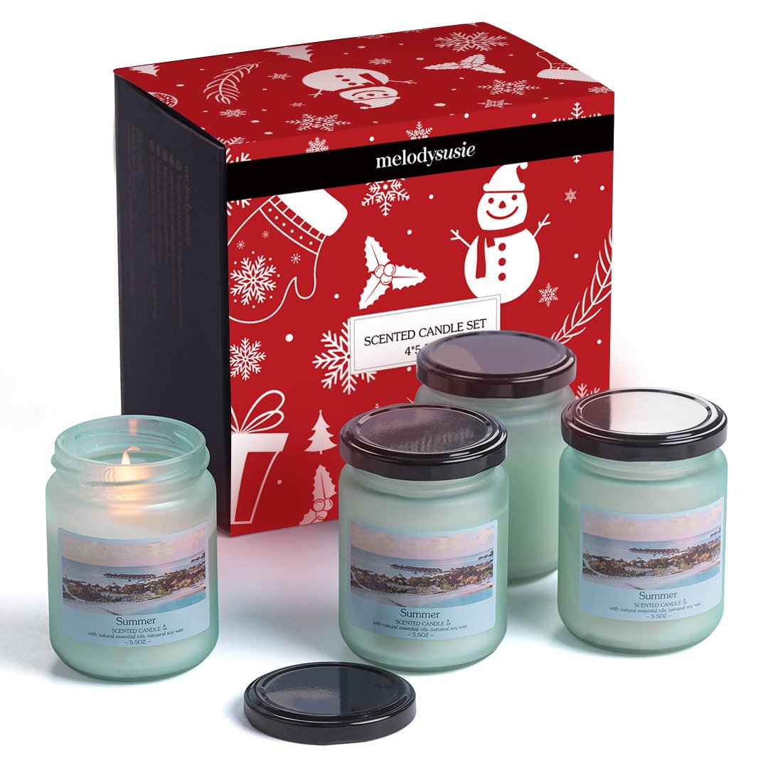 Christmas Seasonal Scented Candle Gift Set