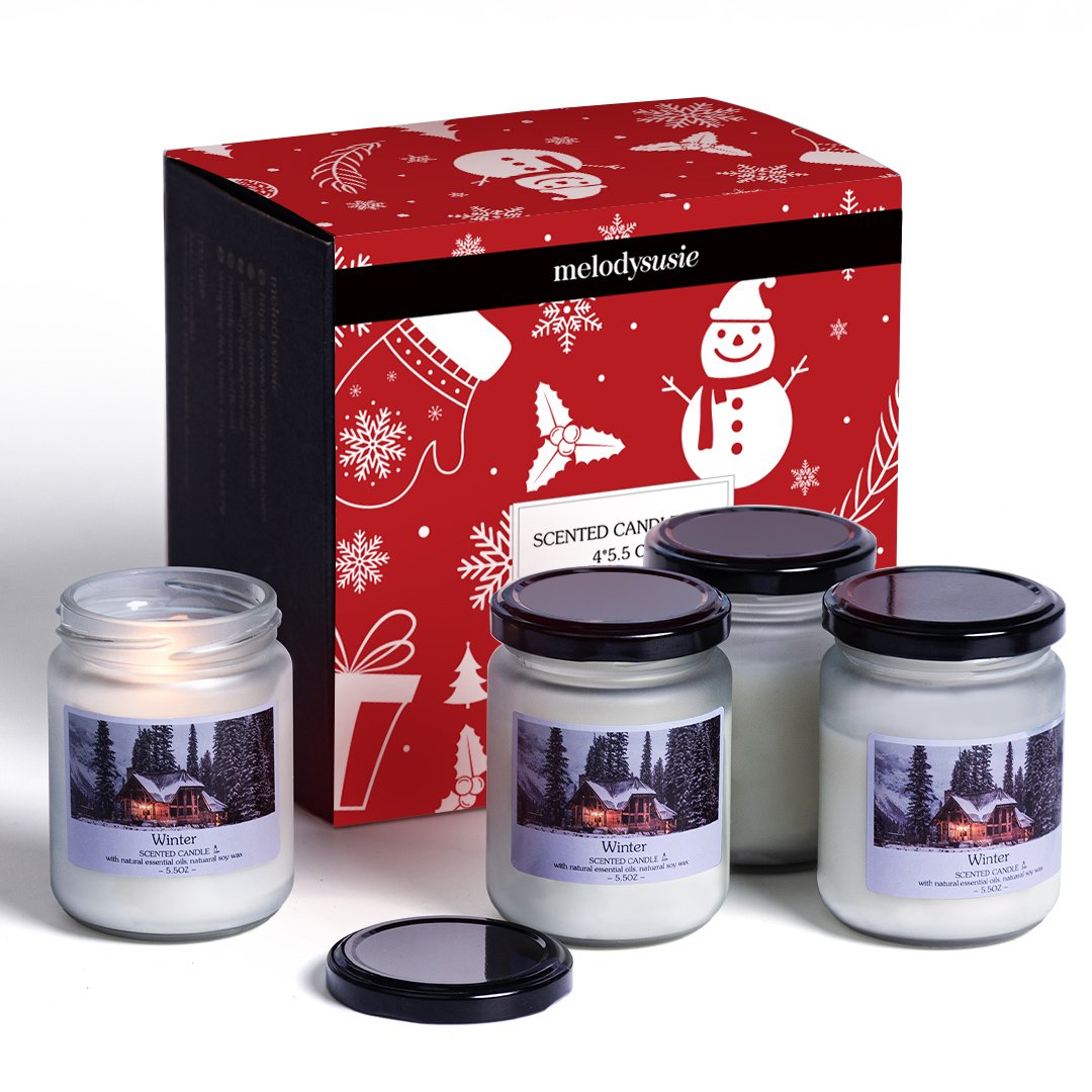 Christmas Seasonal Scented Candle Gift Set