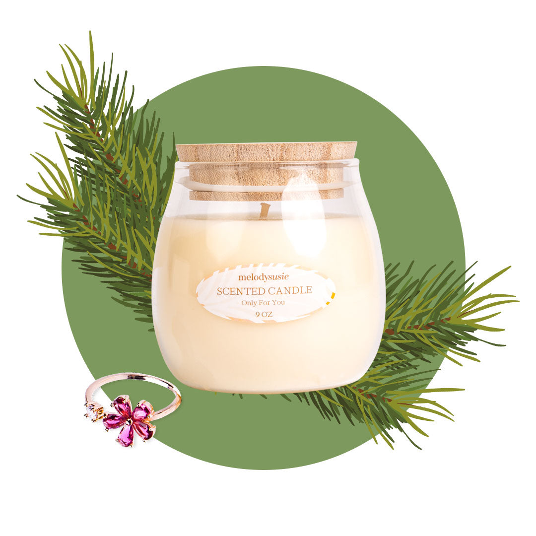 Large Jar Fortune Gift Scented Candles (9 oz)