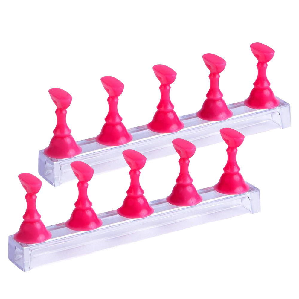Acrylic Nail Display Stand Holders (2 sets)