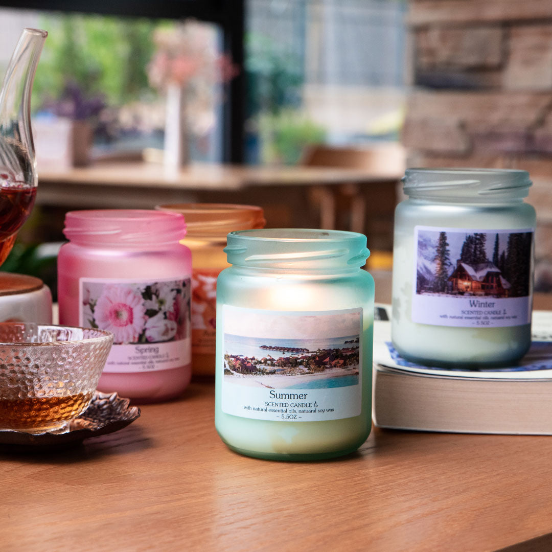 Seasonal Scented Candles Gift Set