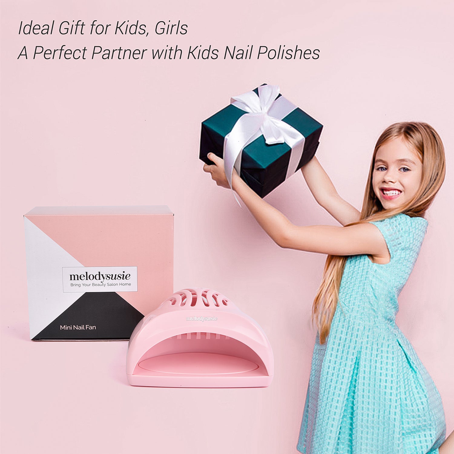Kids Nail Polish Set Girls Nail Set With Nail Dryer Nail Art Kit For