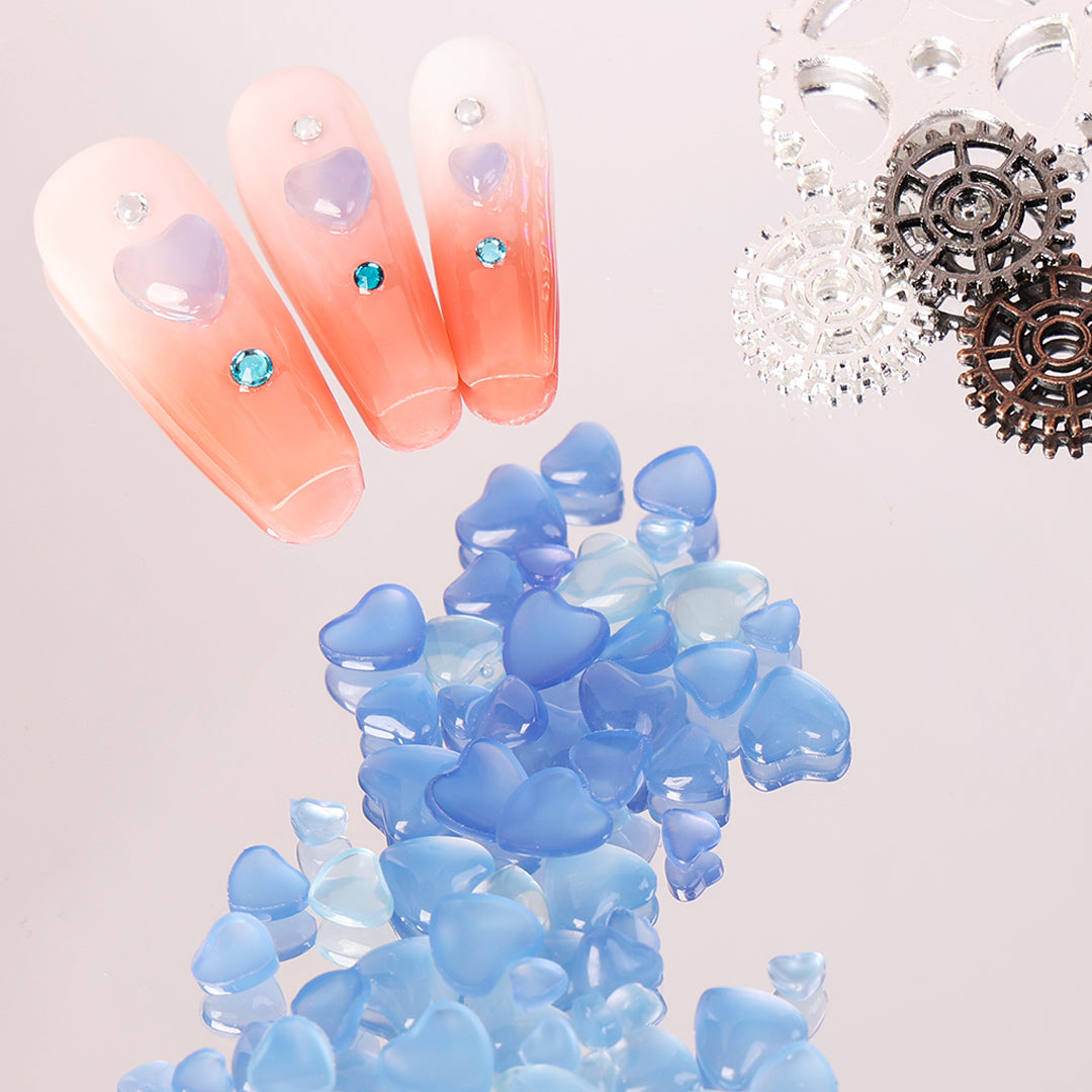 Heart/Star Shaped Nail Resin Charms Candy Designs Nail Art