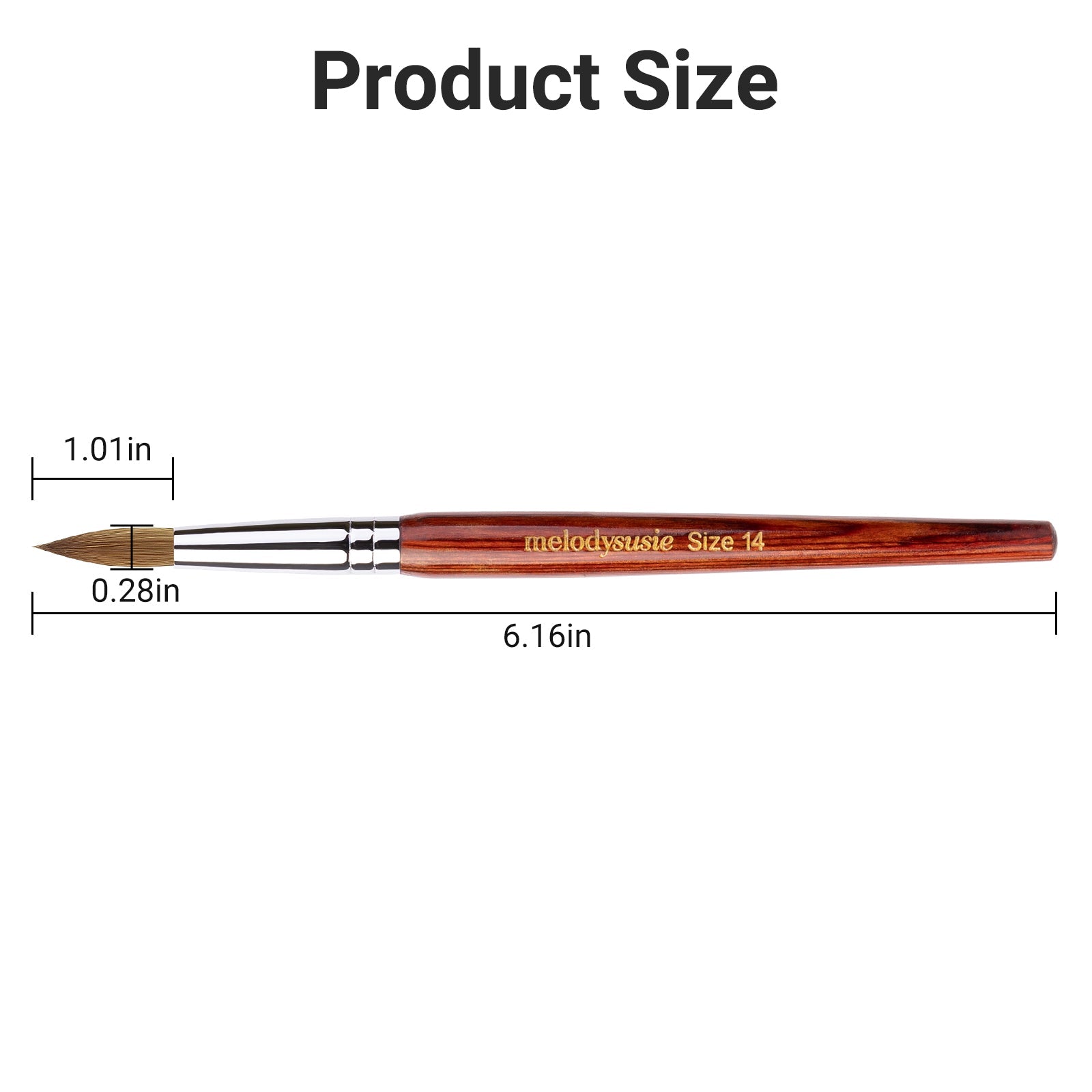 Kolinsky Acrylic Nail Brush