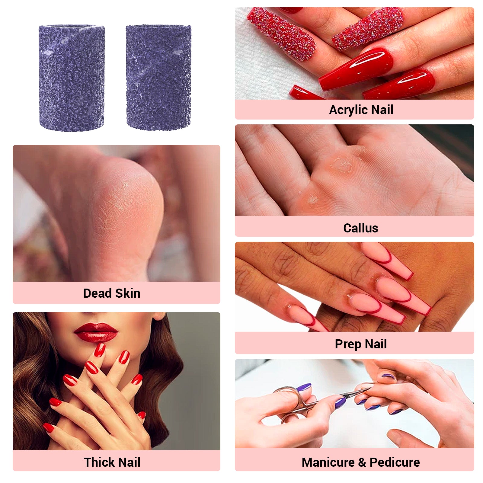 Colorful 100pcs Professional Sanding Bands