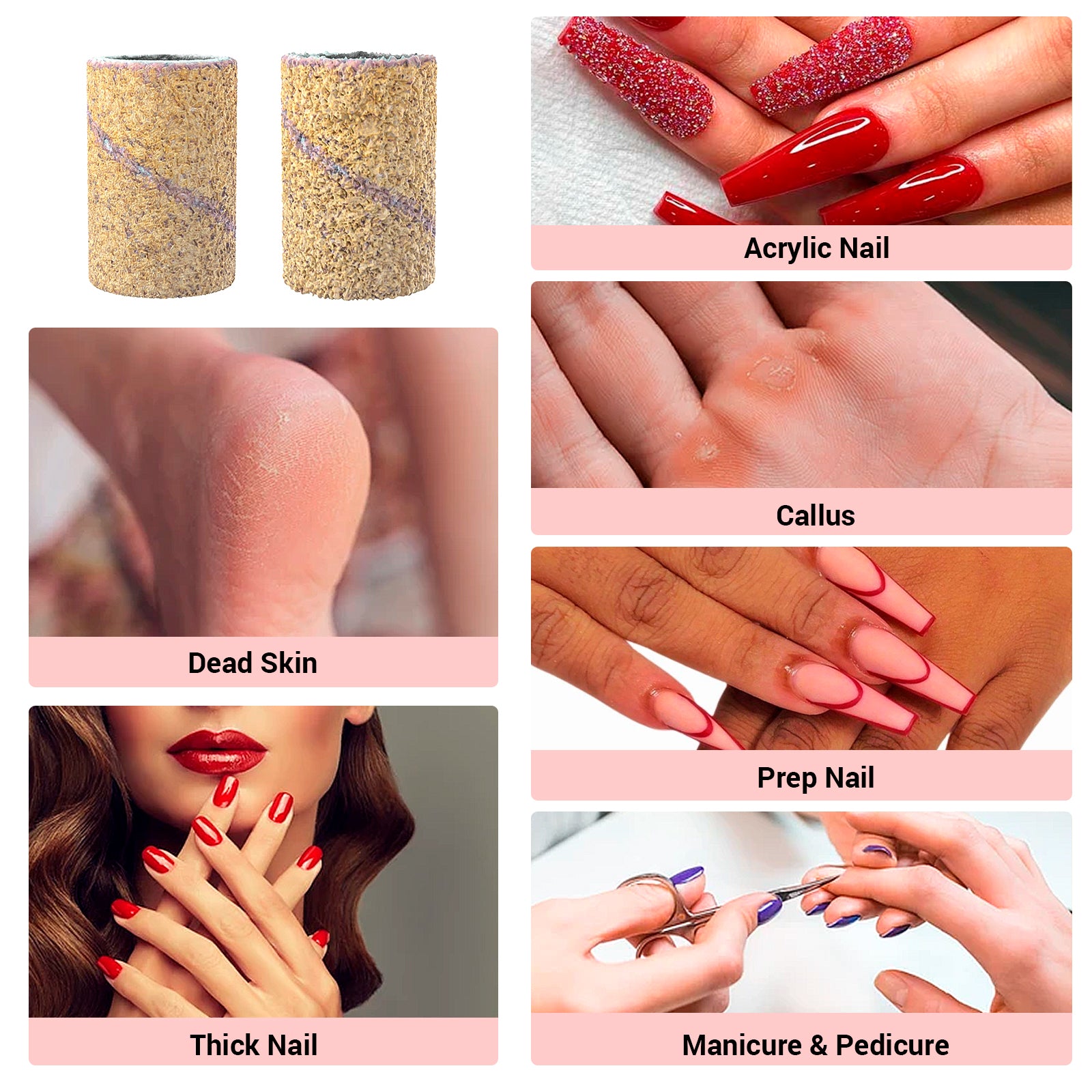 Colorful 100pcs Professional Sanding Bands