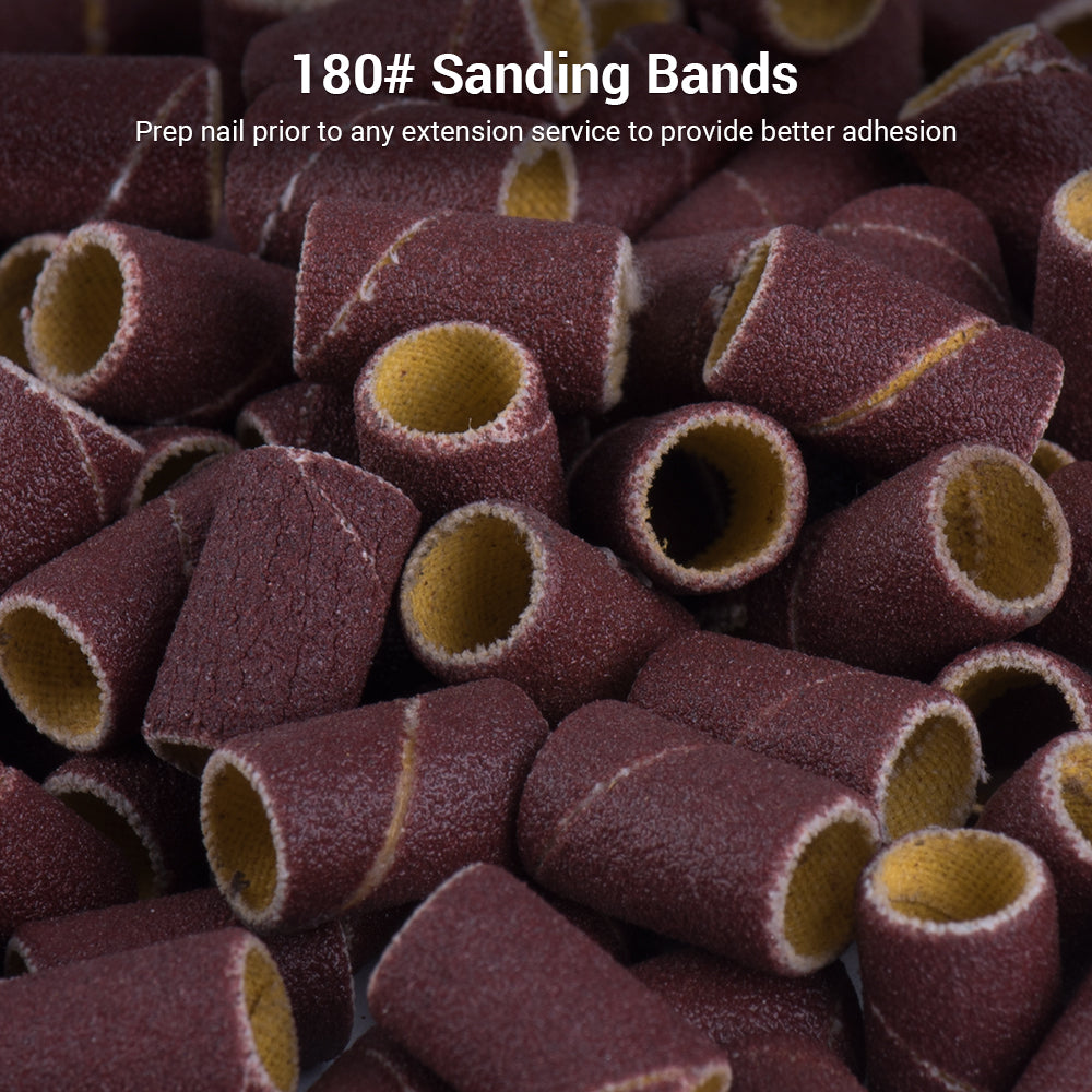 Sanding Bands For Nail Drill Sanding Bands #80#150#240 Grits 150Pcs Color  Coarse Fine Nail Sanding Bands 2Pcs Nail Drill Bits 3/32