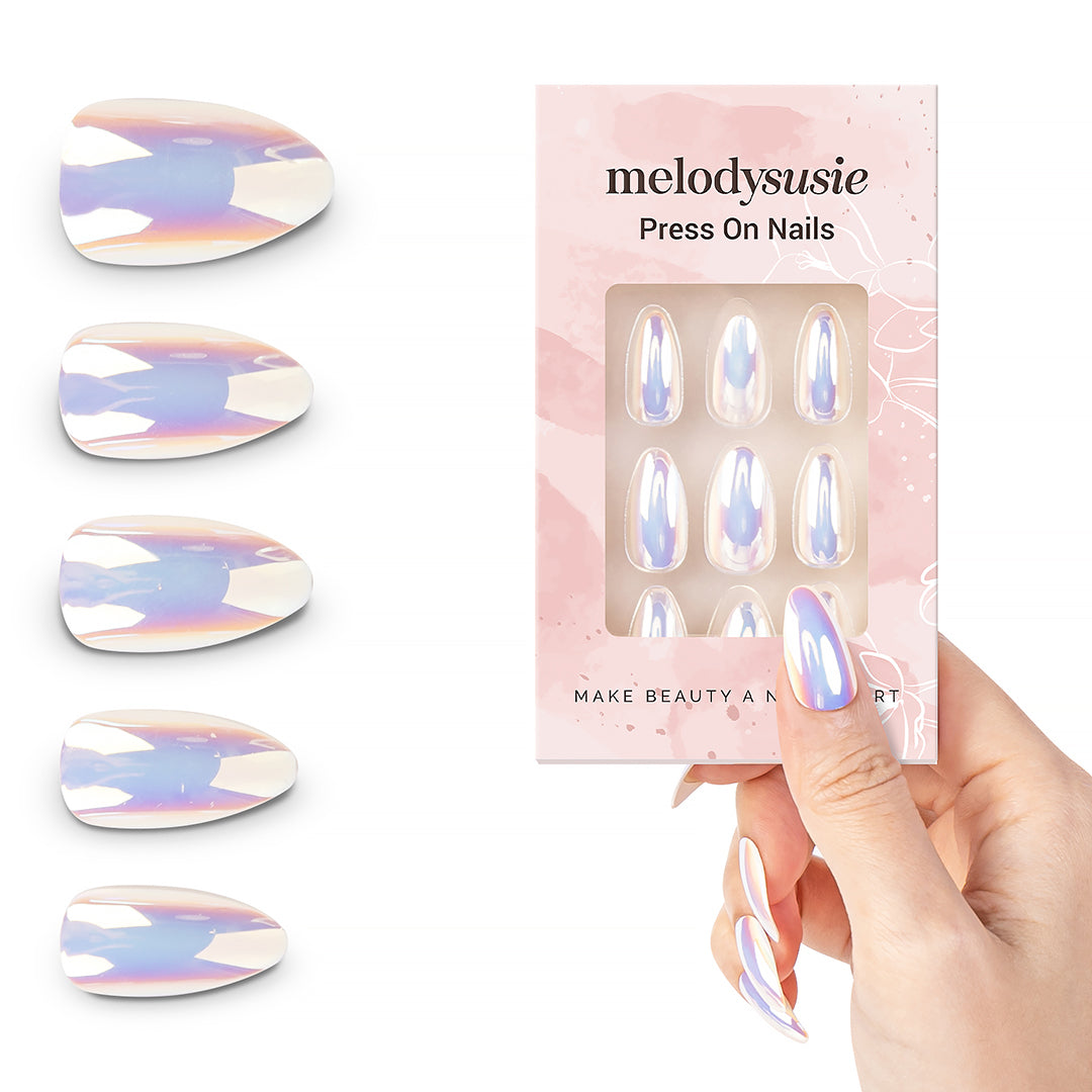 Dazzling Shell Acrylic Press On Nails Kits