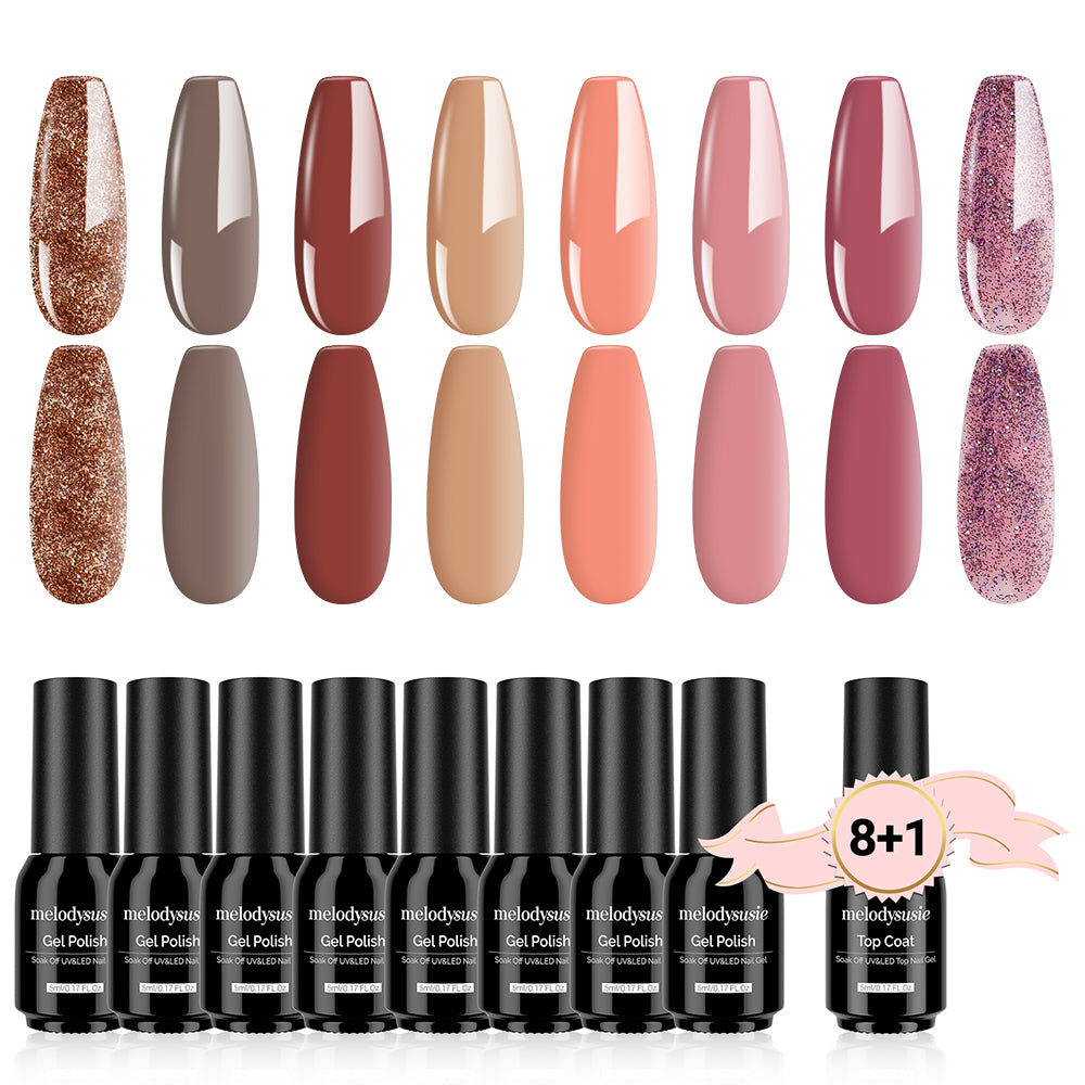 Nude Revolution 8+1 Gel Nail Polish Kit