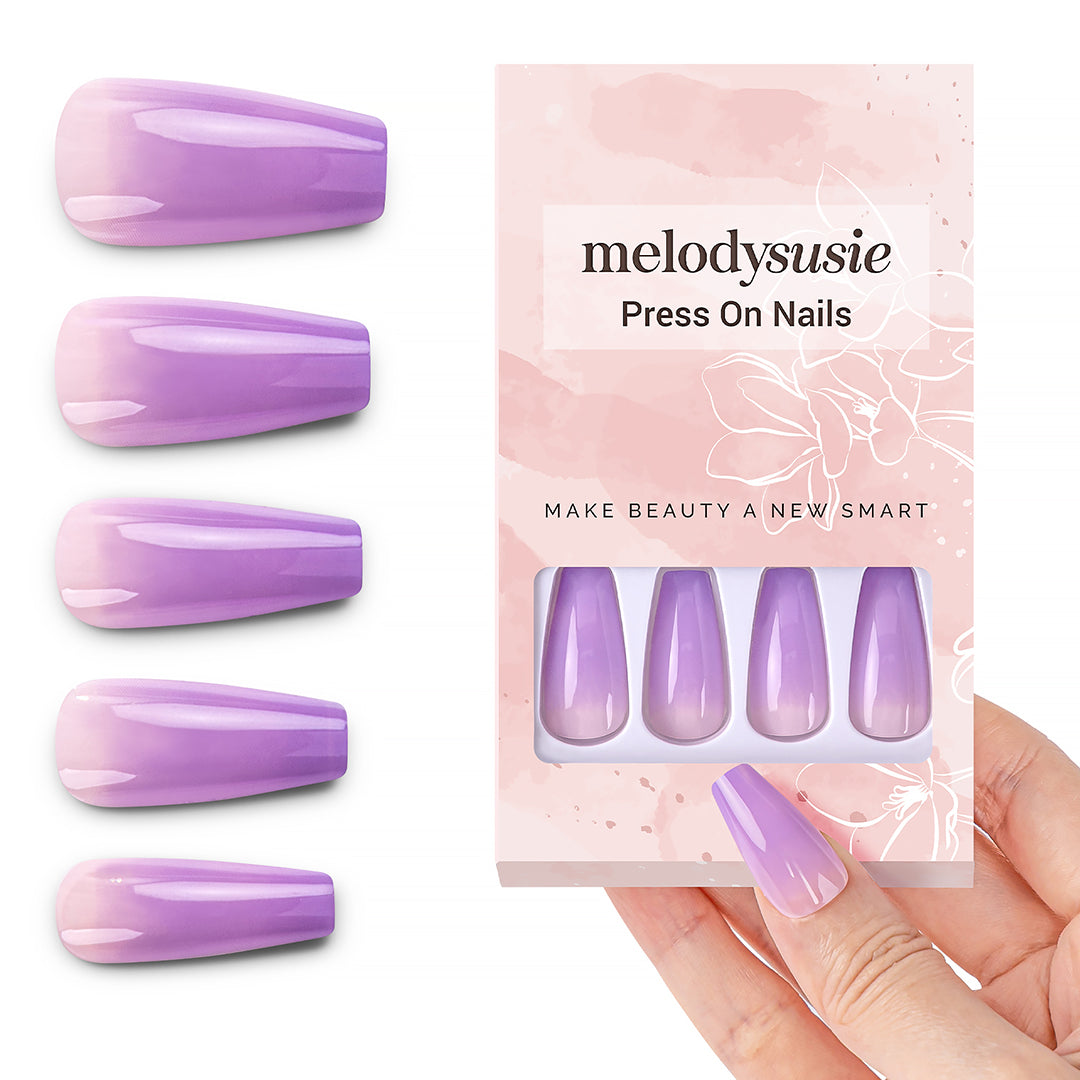Cream Acrylic Press On Nails Kits