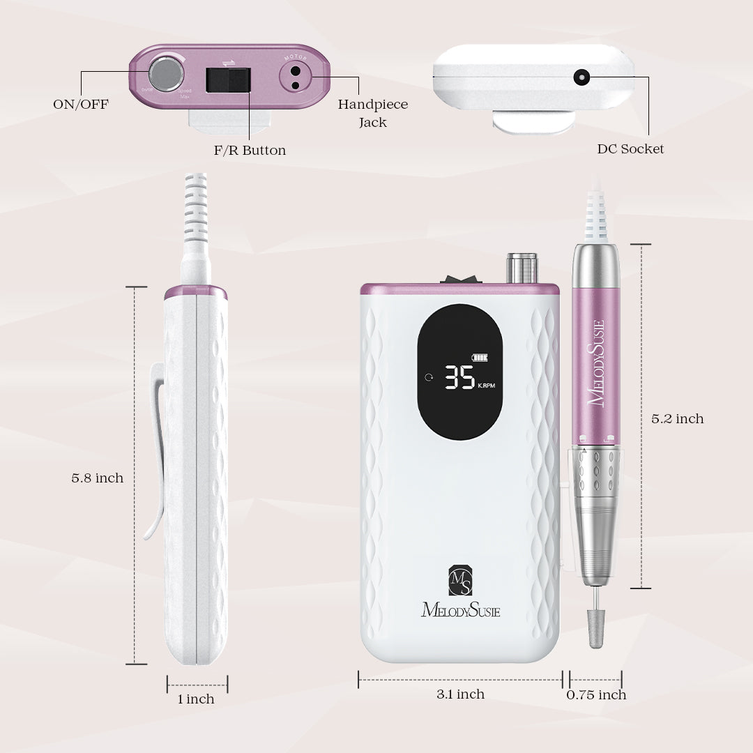 MR5(MM400D) Rechargeable Nail Drill 35,000 RPM