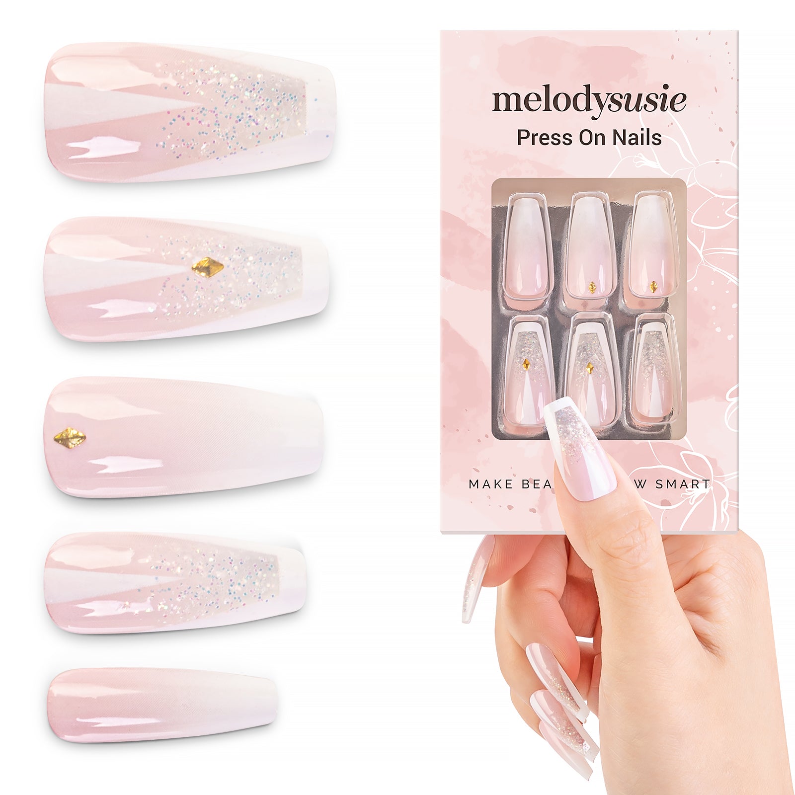 Elegance Acrylic Press On Nails Kits