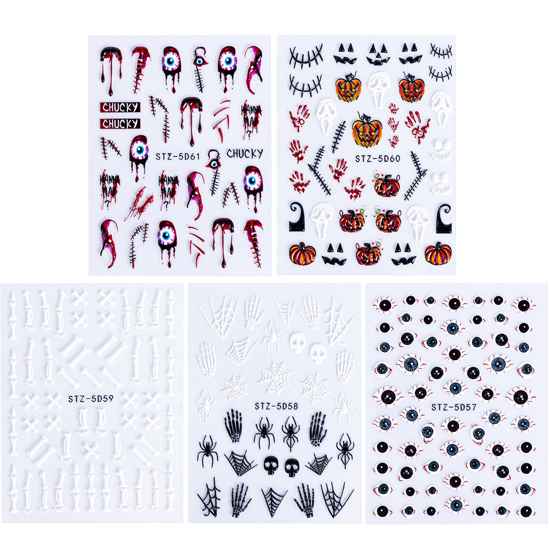3D Halloween Nail Art Charms