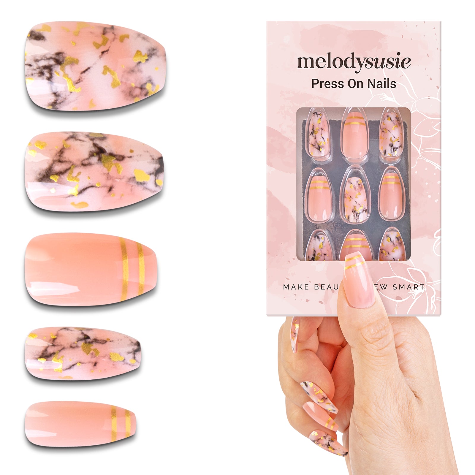 Blossom Acrylic Press On Nails Kits