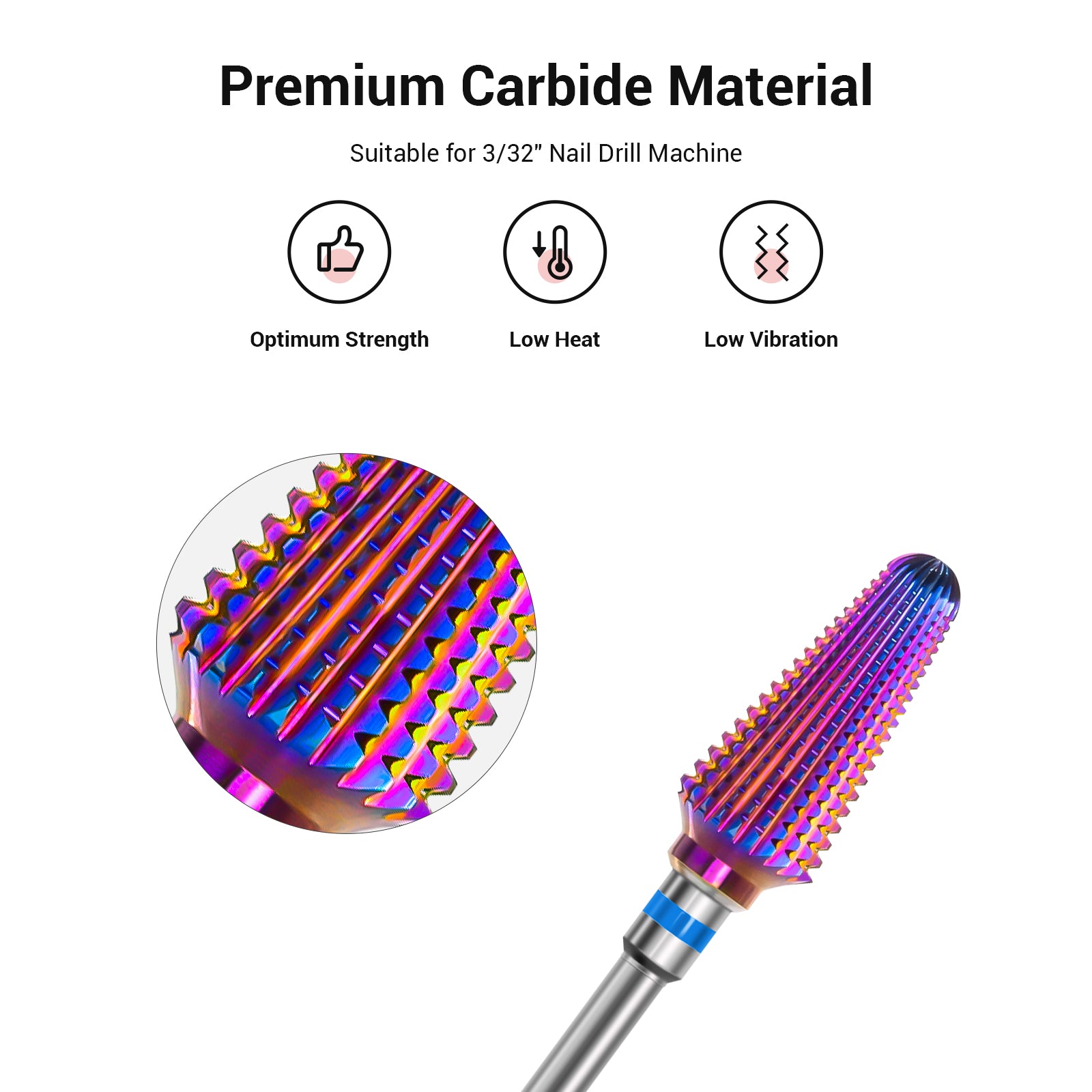 Tornado Tungsten Carbide Nail Drill Bits-Medium(1pc)
