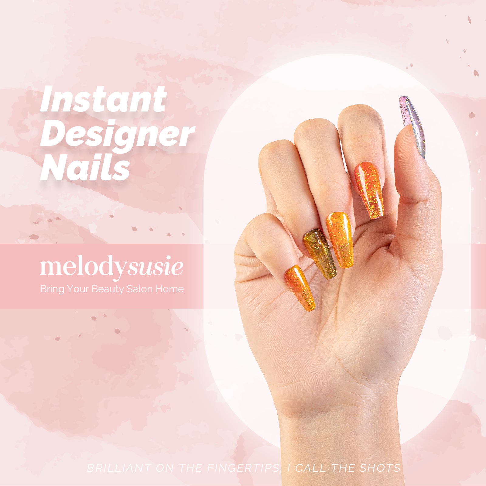 Rainbow Acrylic Press On Nails Kits
