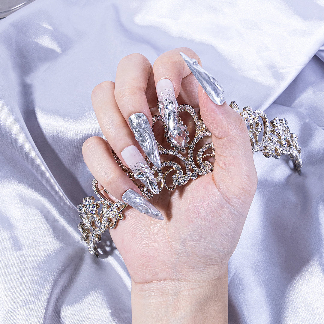 4-Pack Multi-Shape Nail Rhinestones