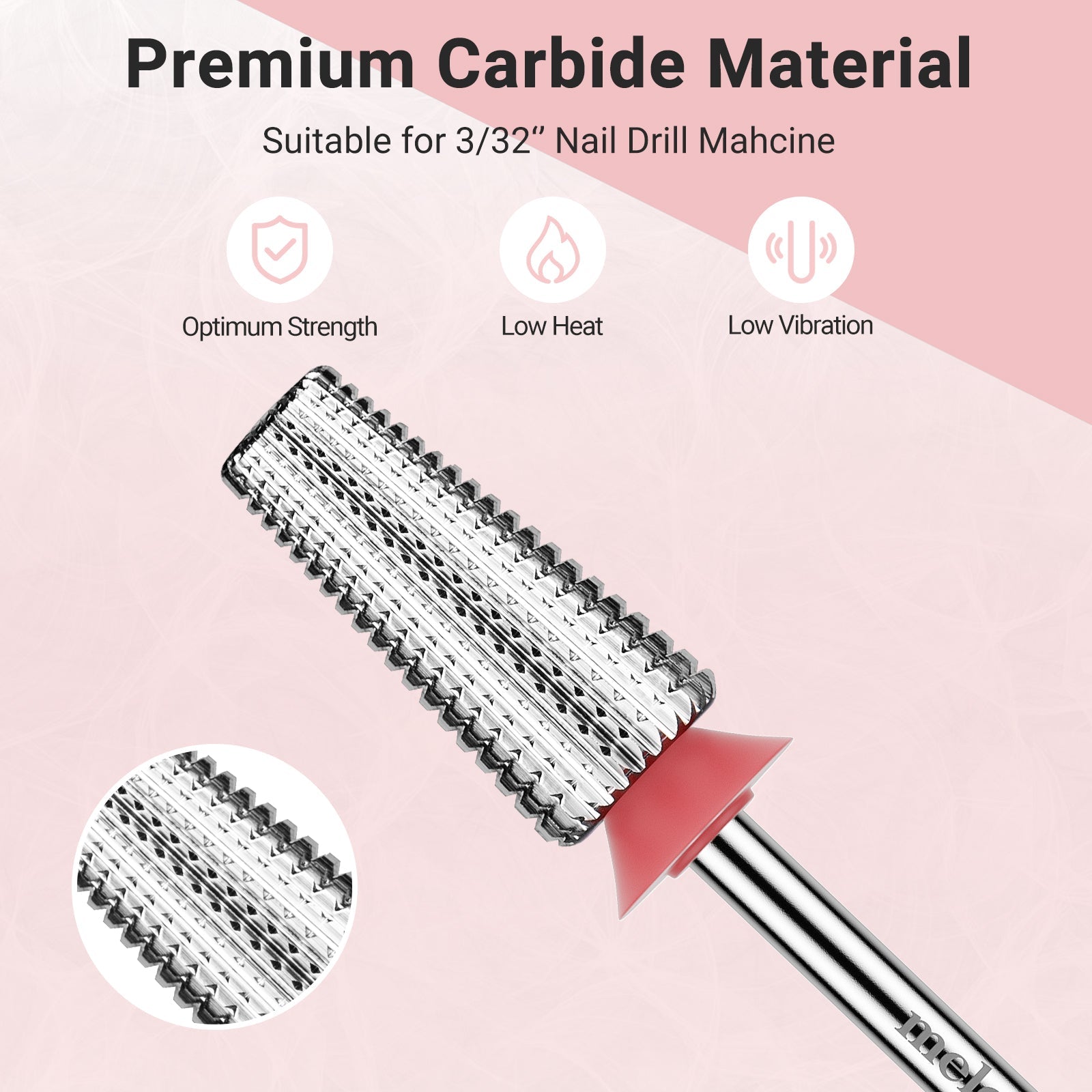 Tungsten Carbide Professional 5 in 1 Nail Drill Bits