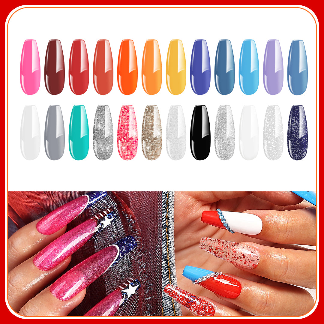 Independence Day 24+4 Gel Nail Polish Kit