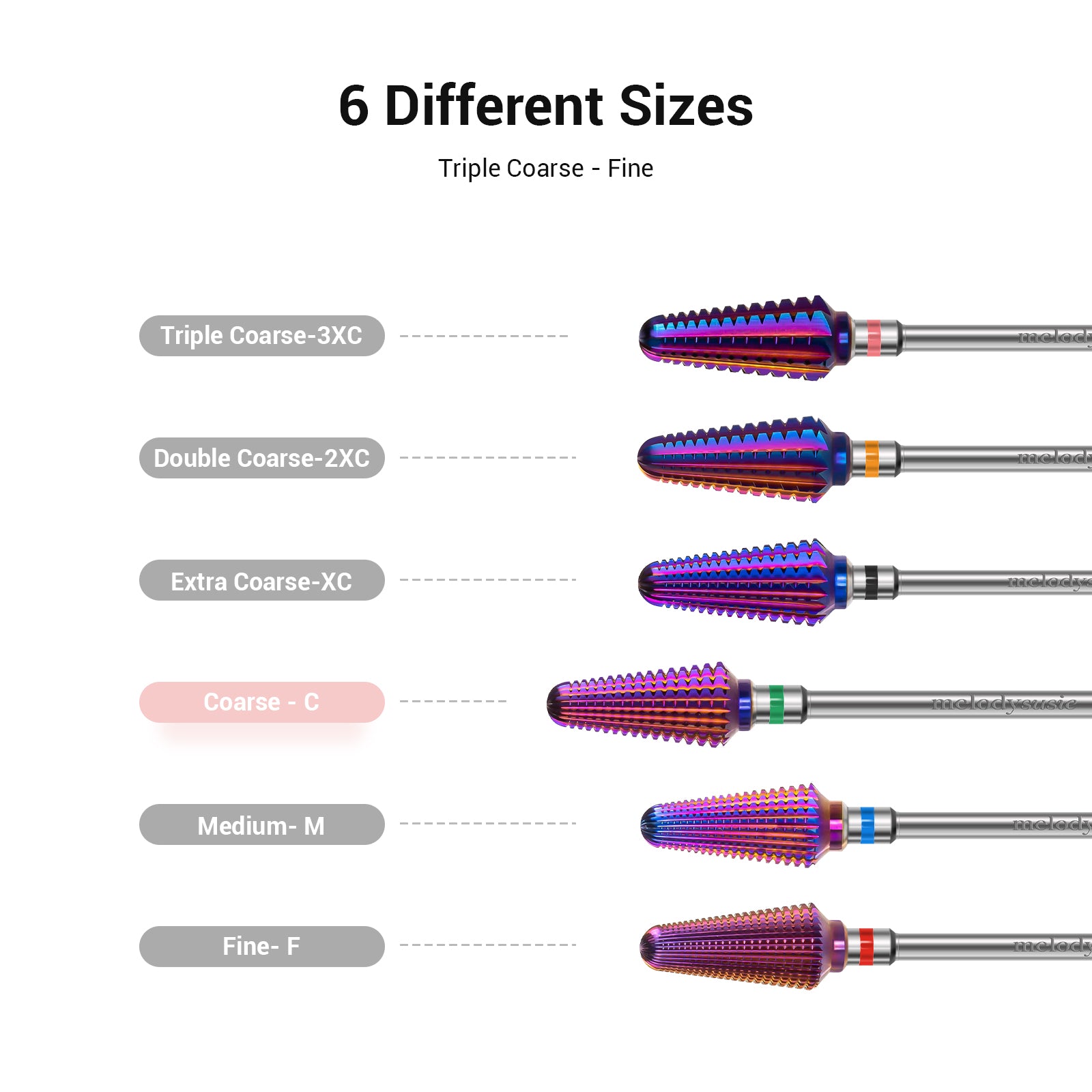 Tornado Tungsten Carbide Nail Drill Bits-Coarse(1pc)