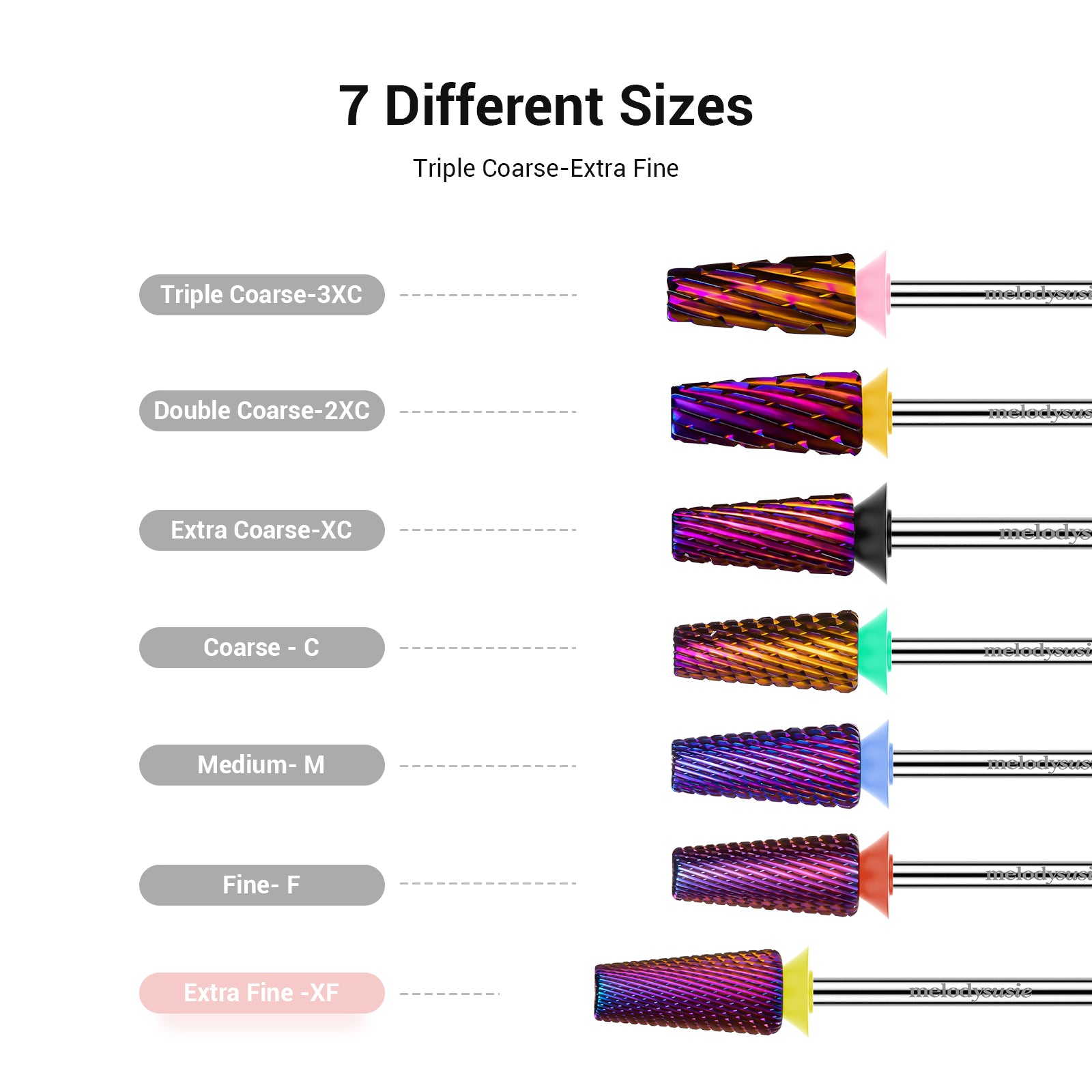 5 in 1 Cross Cut Tungsten Carbide Nail Drill Bits