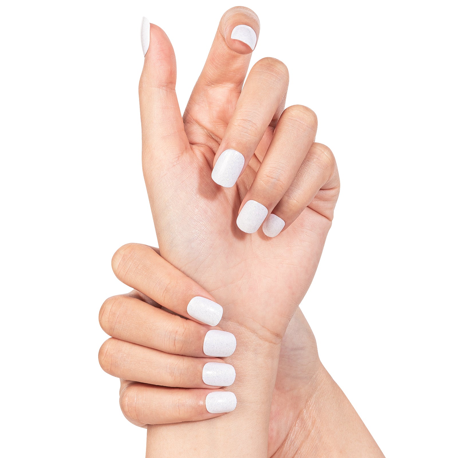 Acrylic Press On Nails - Short Square White (US ONLY)