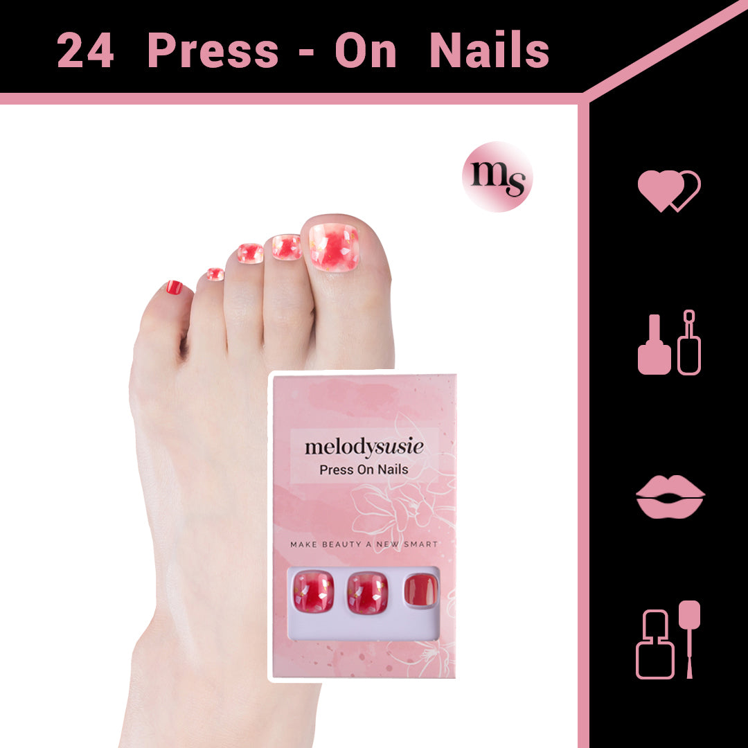 Ruby Acrylic Press On Nails Kits