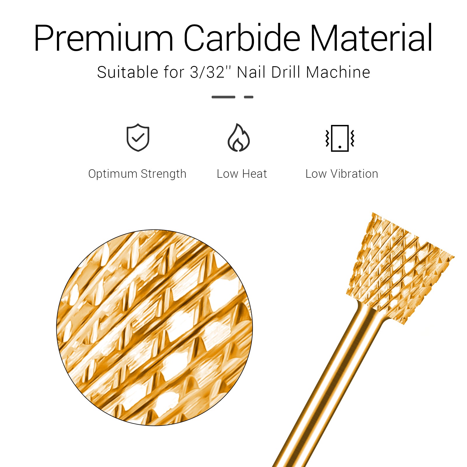 Tungsten Carbide 4 Week Inverted Backfill Nail Drill Bits - Medium (1pc)