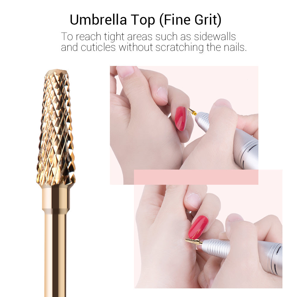 Gold Carbide Nail Drill Bits