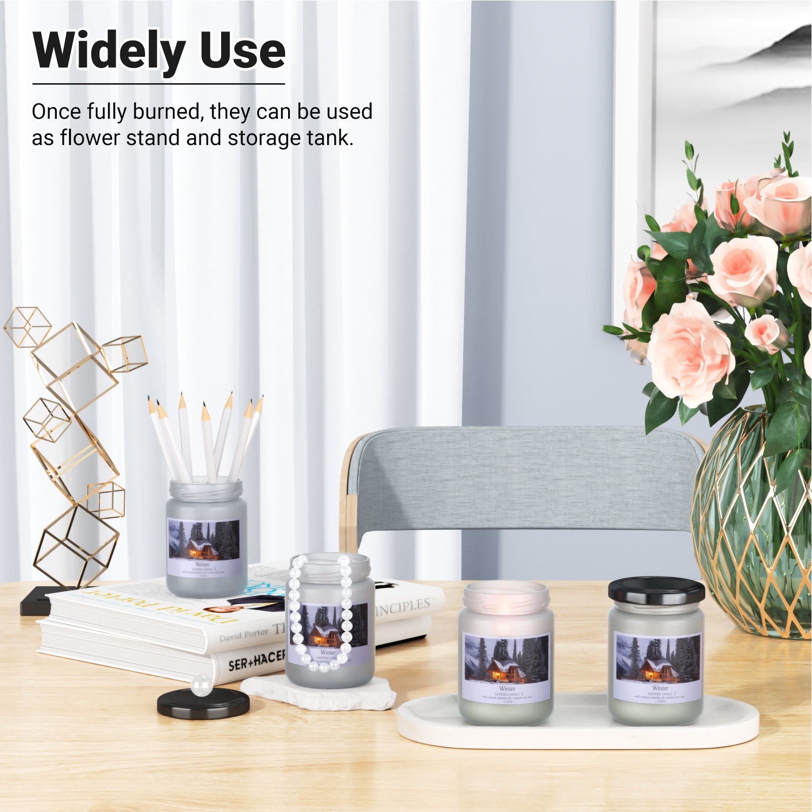 Winter Scented Candle Gift Set (4 Jars)