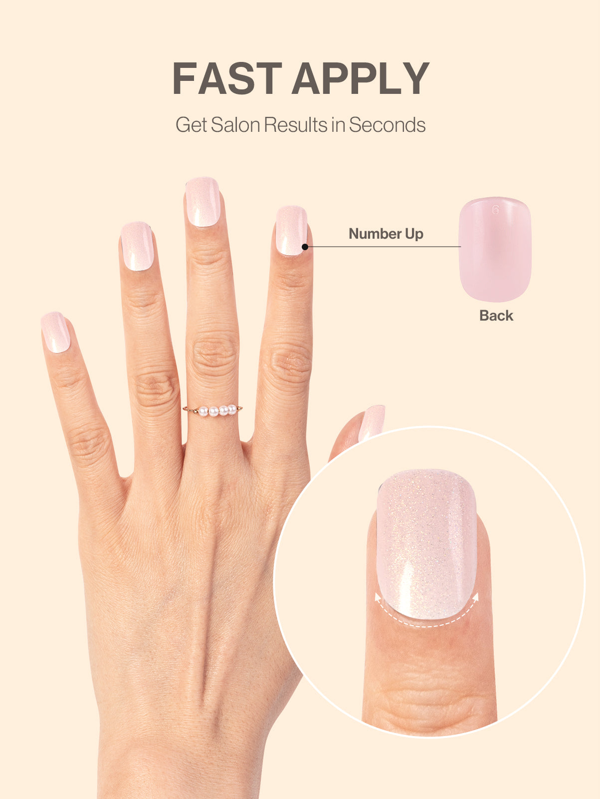 square pink nails