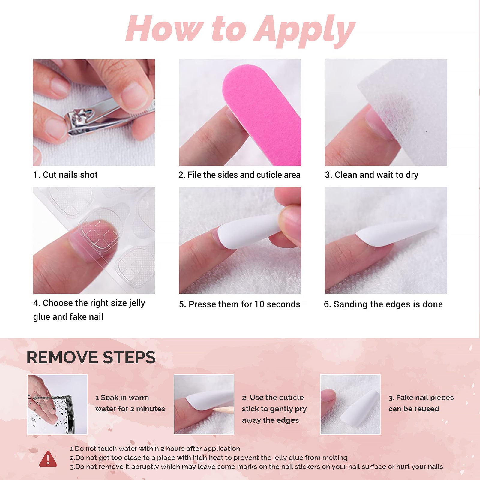 Blossom Acrylic Press On Nails Kits