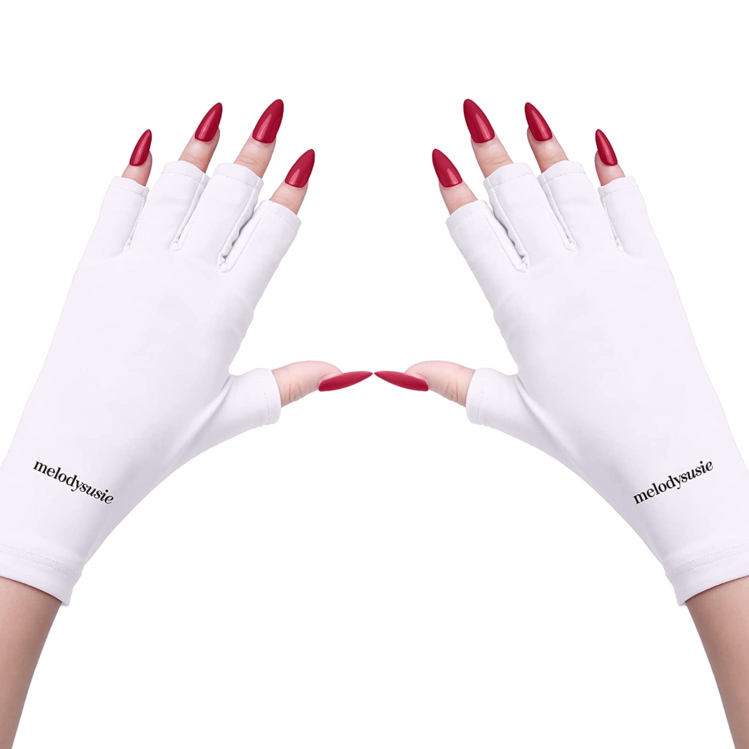 UV Shield LYCRA Gloves for manicure at home or salon