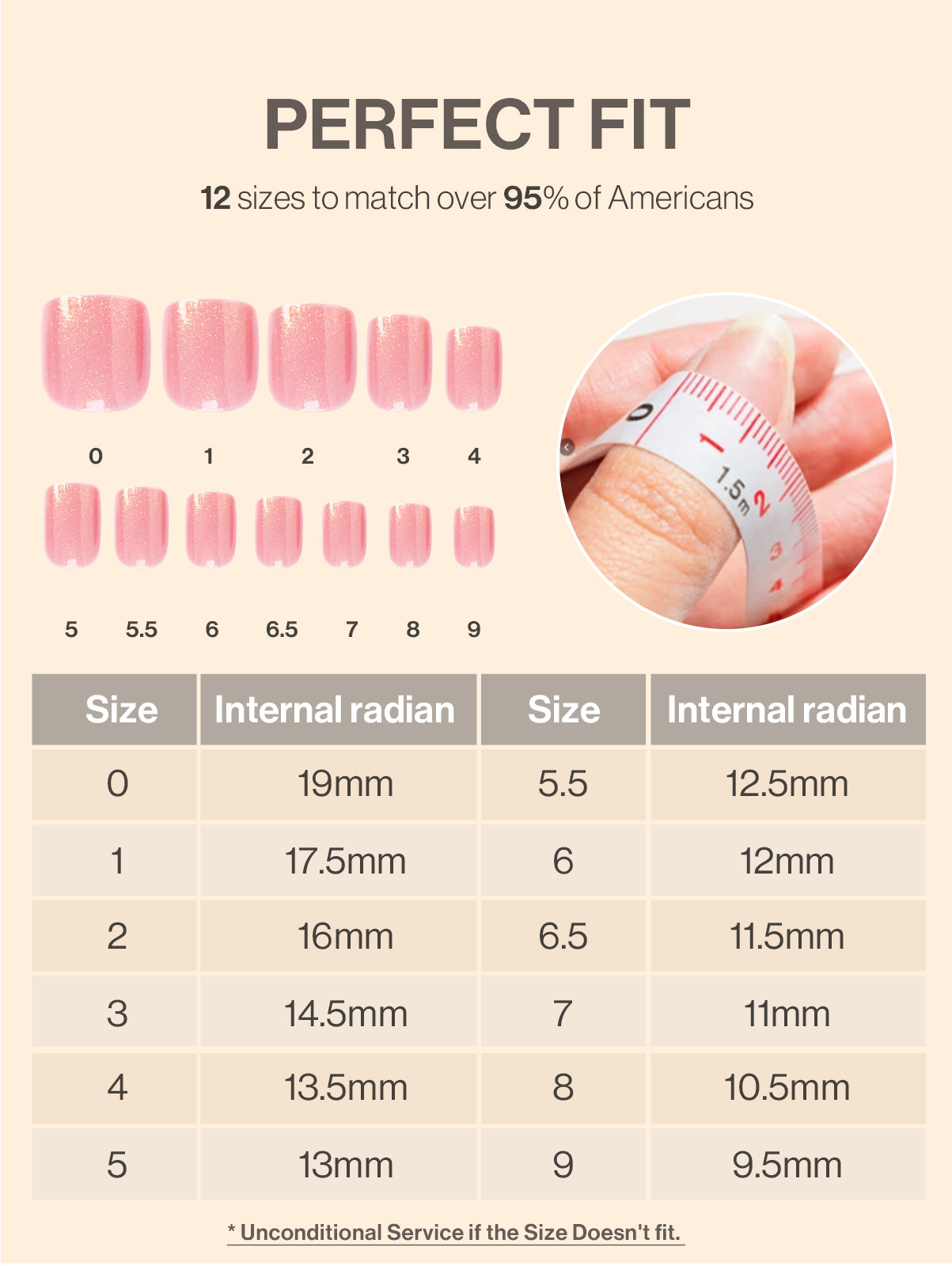 Acrylic Press On Nails - Short Square Pink (US ONLY)