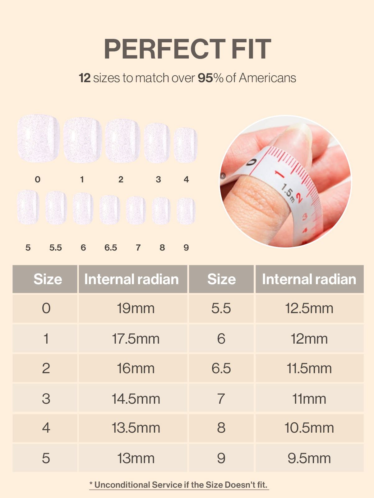 Acrylic Press On Nails - Short Square White (US ONLY)