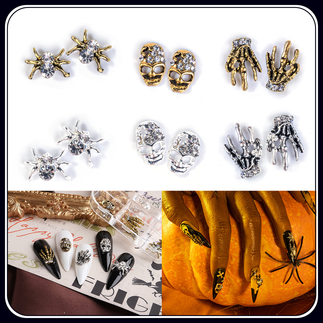 3D Halloween Nail Art Charms