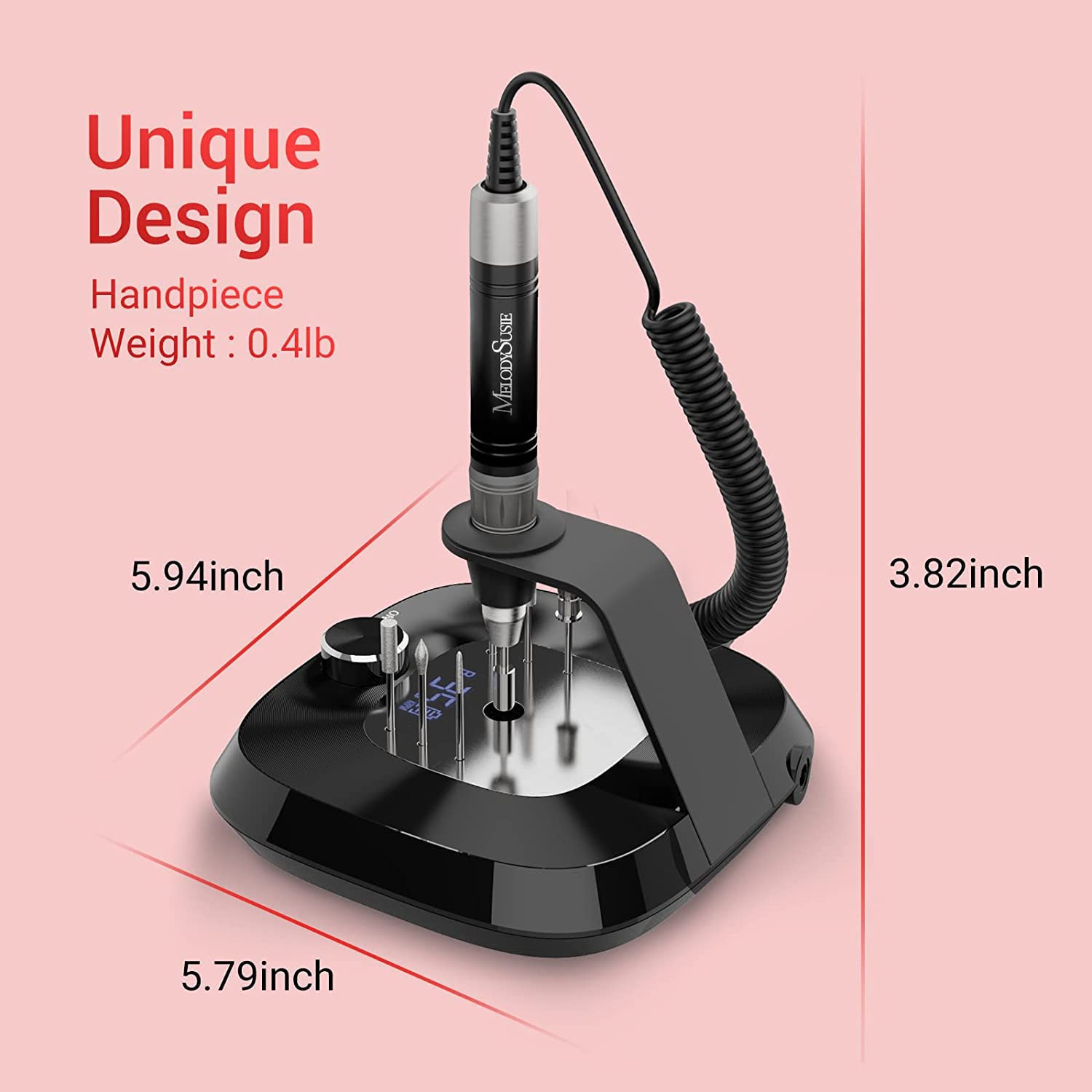 Kanon(MB420C) Rechargeable Nail Drill 35,000 RPM-Customized