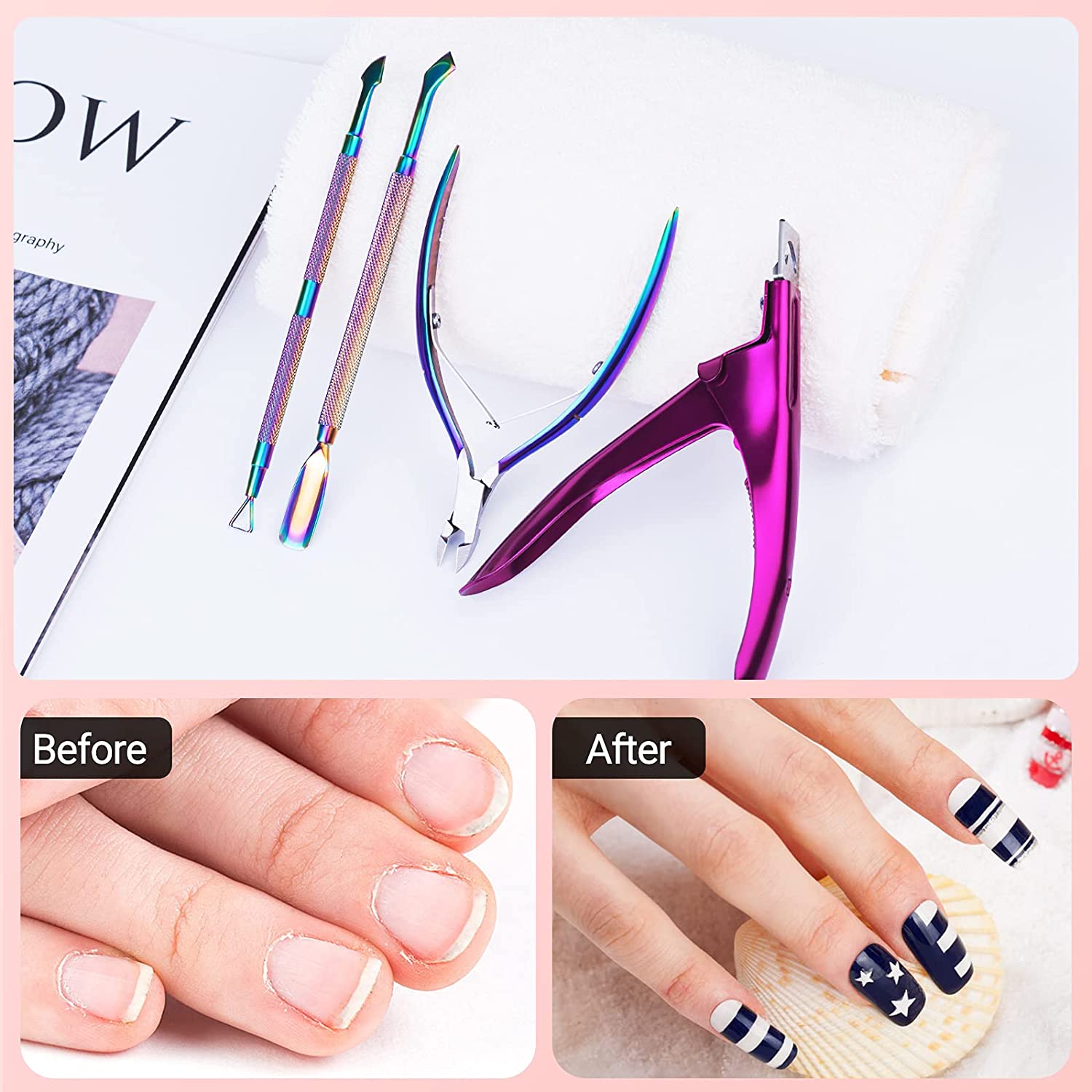Manicure Tips Cutter Acrylic Nail Scissors Nail Clipper U Edge Nail Art New  | eBay