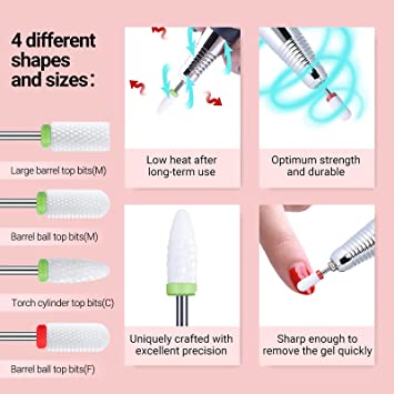 TARSHYRY Nail Drill Bits Set,Tungsten Steel Drill Bits Acrylic Nail File  Bits Cuticle Drill Bit Efile Nail Bit Fine Grit for Manicure Pedicure Home  Salon Use price in Saudi Arabia | Amazon