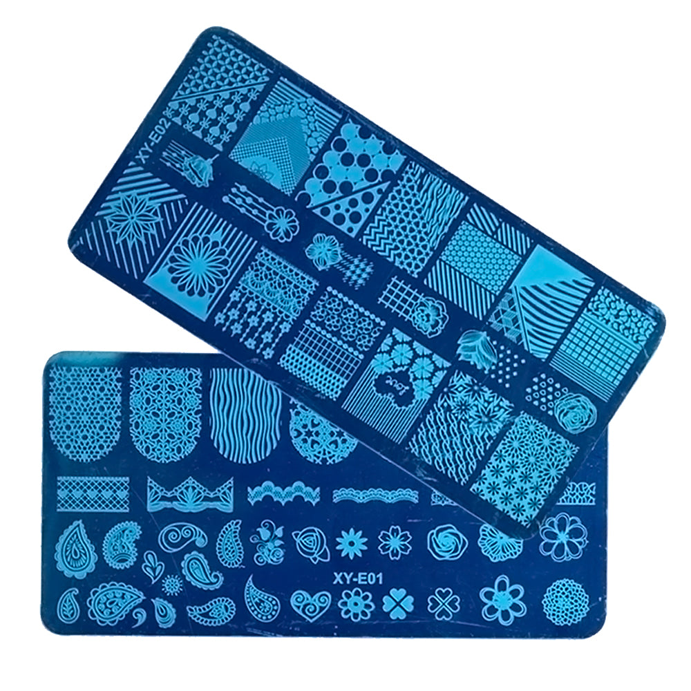 3-Pack Nail Art Stamping Plate