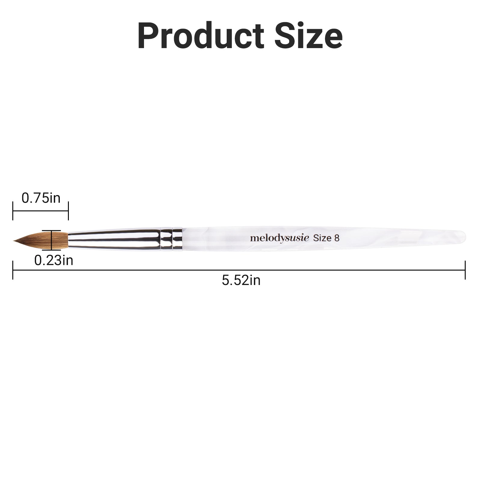 Kolinsky Acrylic Nail Brush