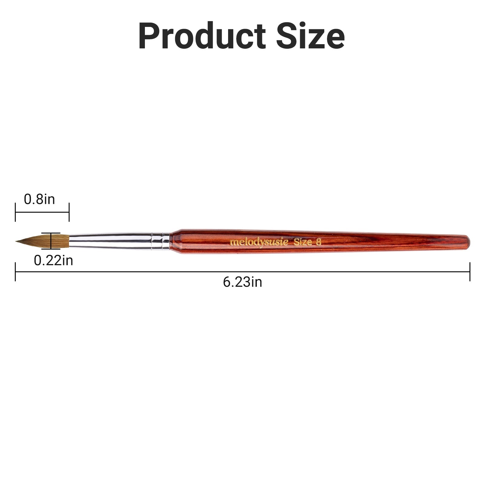 Kolinsky Acrylic Nail Brush