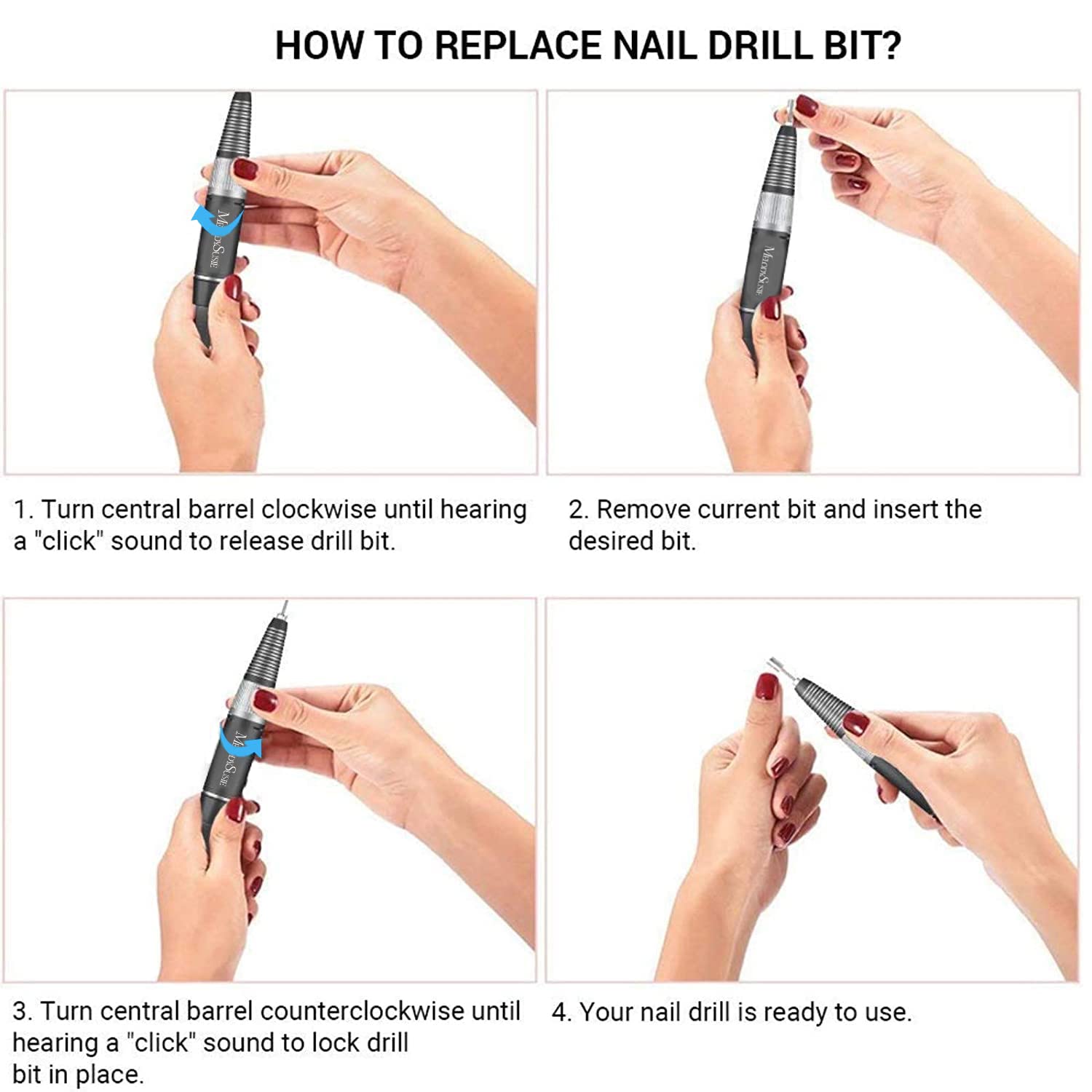 SR1-Rechargeable Nail Drill 30,000 RPM