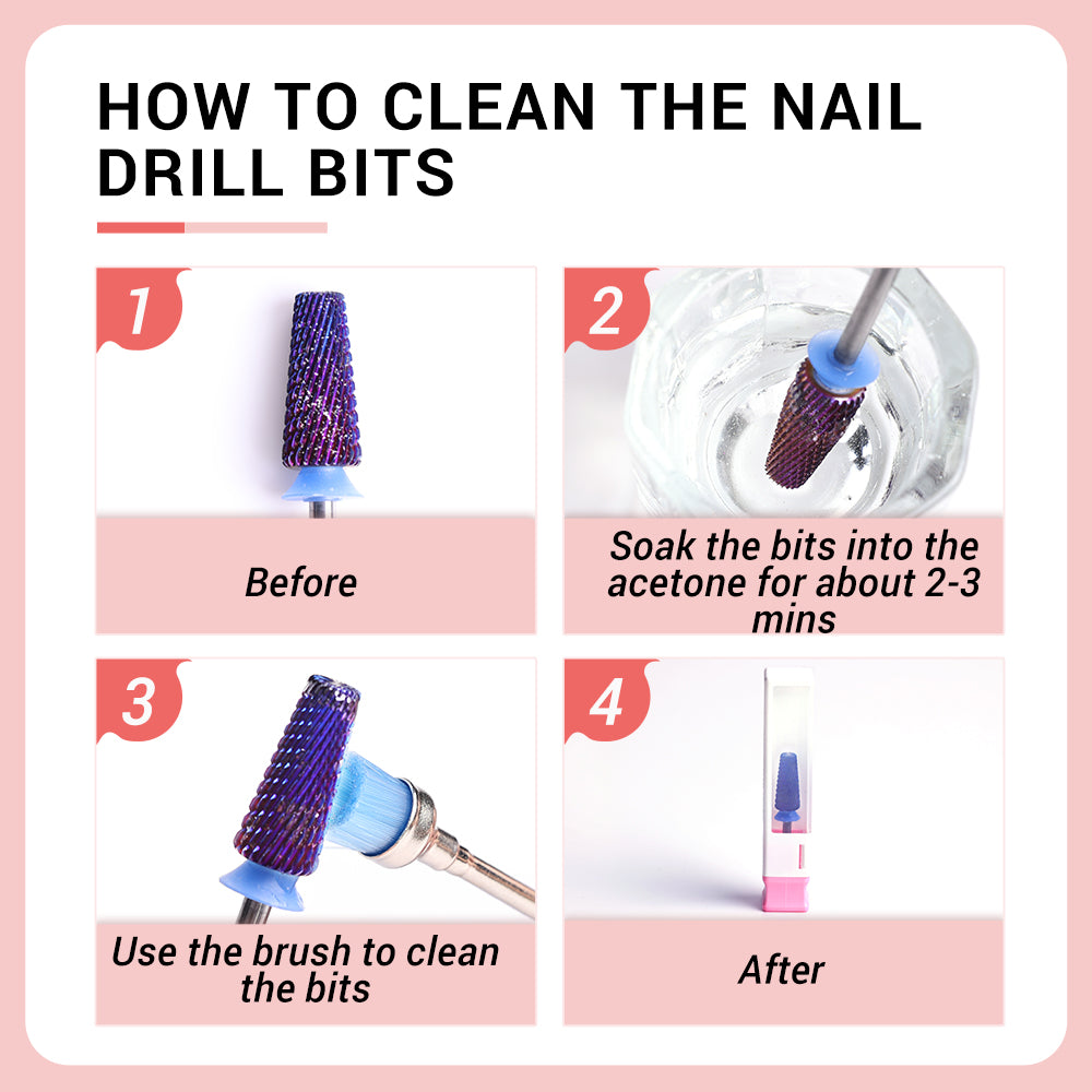 5 in 1 Straight Cut Tungsten Carbide Nail Drill Bits-Medium(1pc)